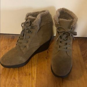 Never worn Suede booties